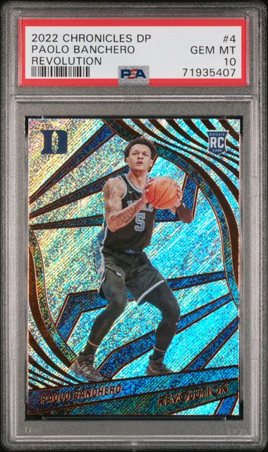 2022 Chronicles DP Revolution Paolo Banchero #4 PSA 10 Gem Mint - Cert 71935407