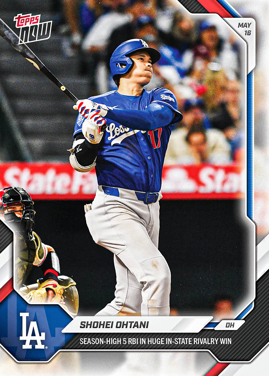2026 Topps NOW MLB Shohei Ohtani - Season-High 5 RBI in Huge In-State Rivalry Win #212