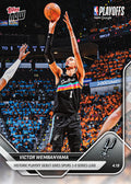 2025-26 Topps NOW NBA Victor Wembanyama - Historic Playoff Debut Gives Spurs 1-0 Series Lead #265