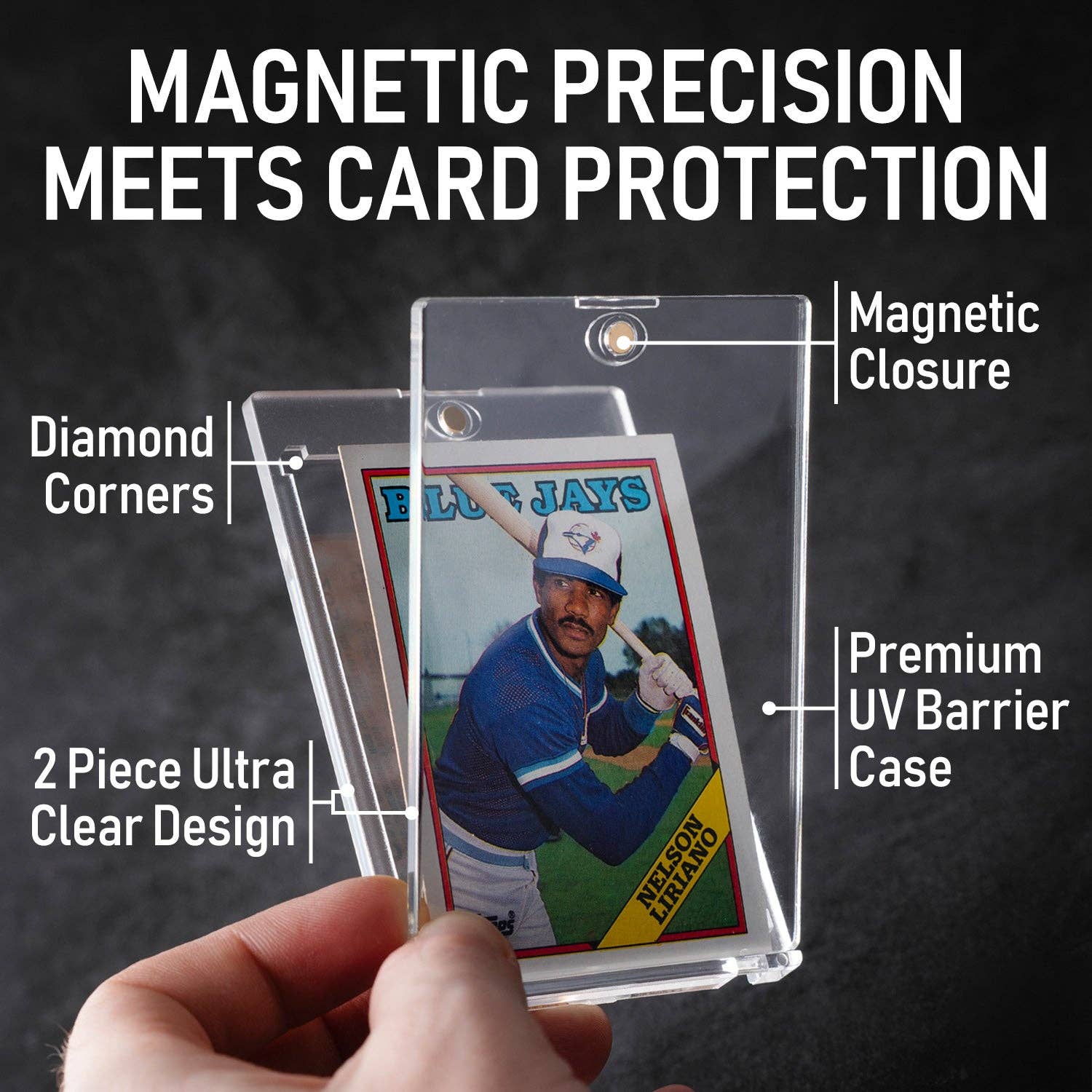 1 Pack Premium Magnetic Card Holder