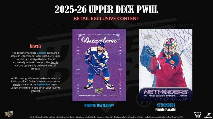 2025-26 Upper Deck PWHL Hockey 30ct. Blaster Box