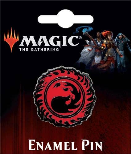 Magic the Gathering Red Mountain Mana Enamel Pin