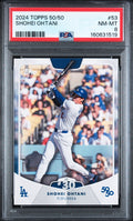 2024 Topps 50/50 Shohei Ohtani #53 PSA 8 NM-MT, cert 160631519