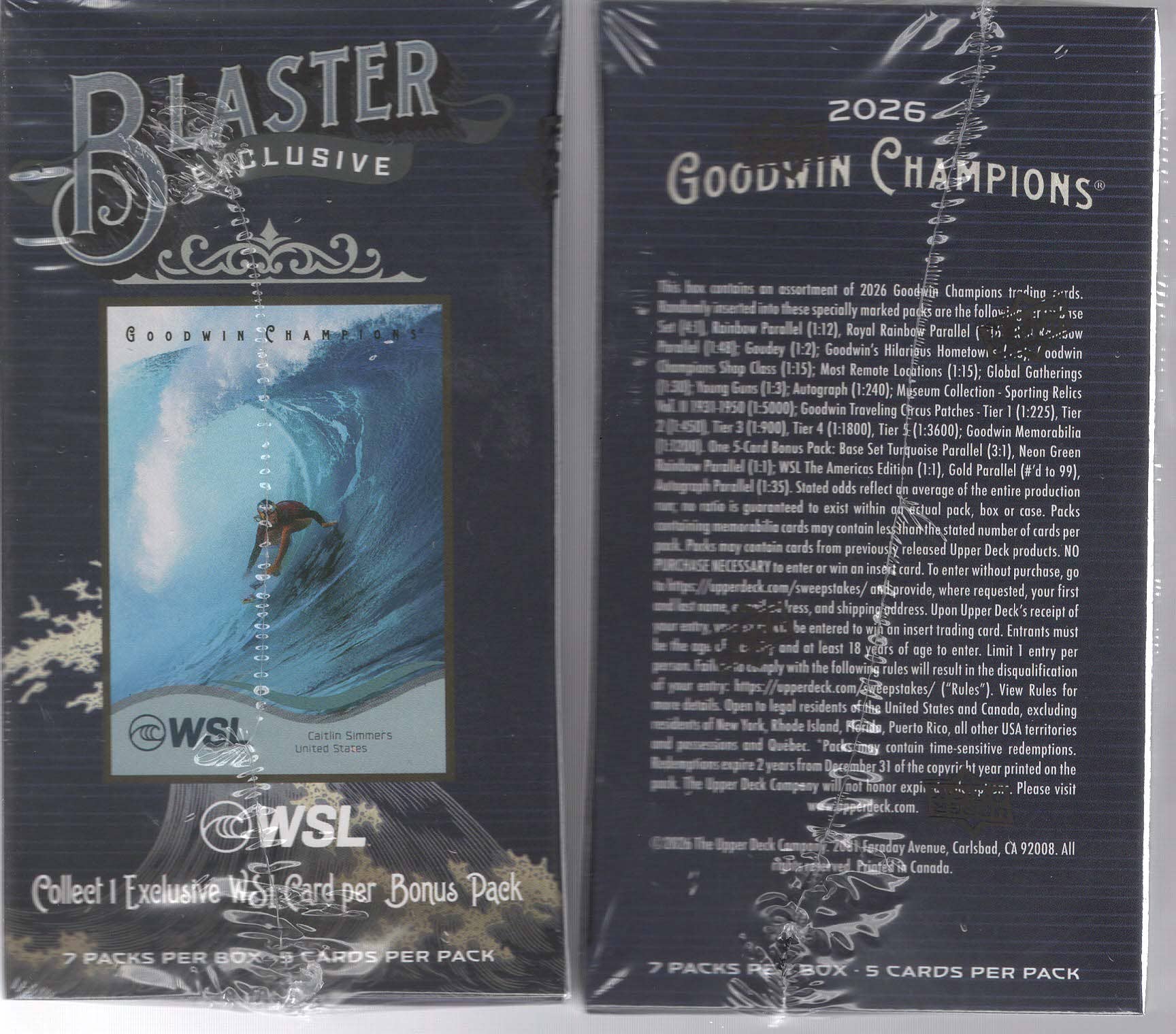 2026 Upper Deck Goodwin Champions 35ct. Blaster Box