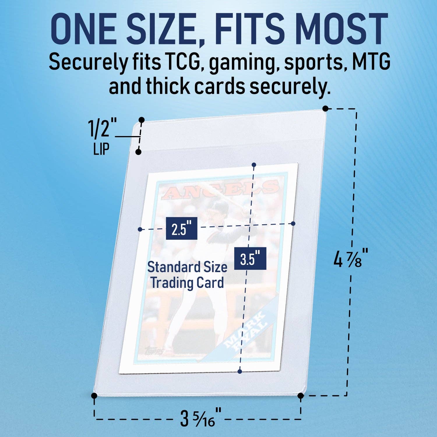 40 Pack - Semi Rigid Card Holders