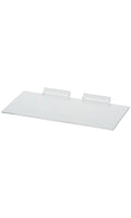 6" X 12" Clear Plastic Shelves For Slatwall