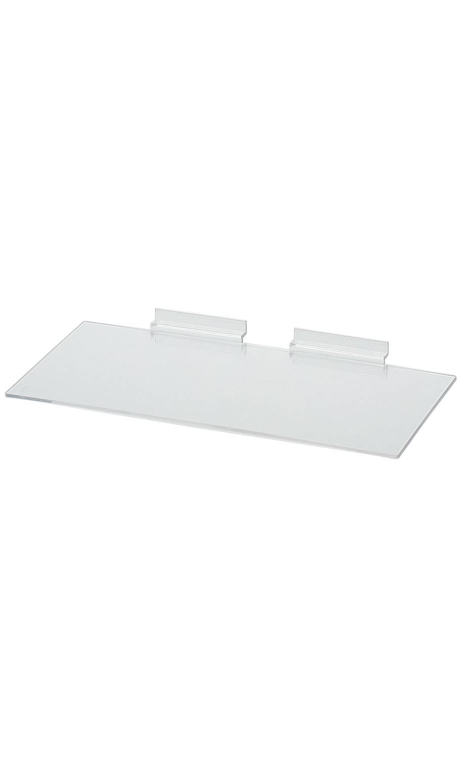 6" X 12" Clear Plastic Shelves For Slatwall