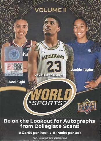 2026 Upper Deck World of Sports Vol. 2 36ct. Blaster Box