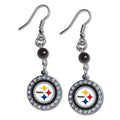 NFL Pittsburgh Steelers Rhinestone Dangle Earrings