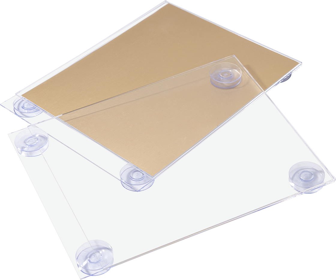 8 ½" X 11" Window Sign Holder With Suction Cups