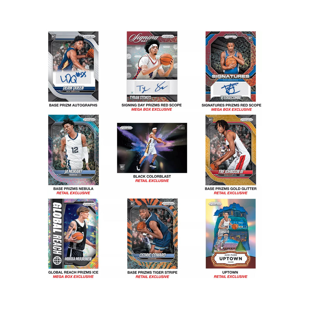 2025-26 Panini Prizm Basketball 60-Card Mega Box