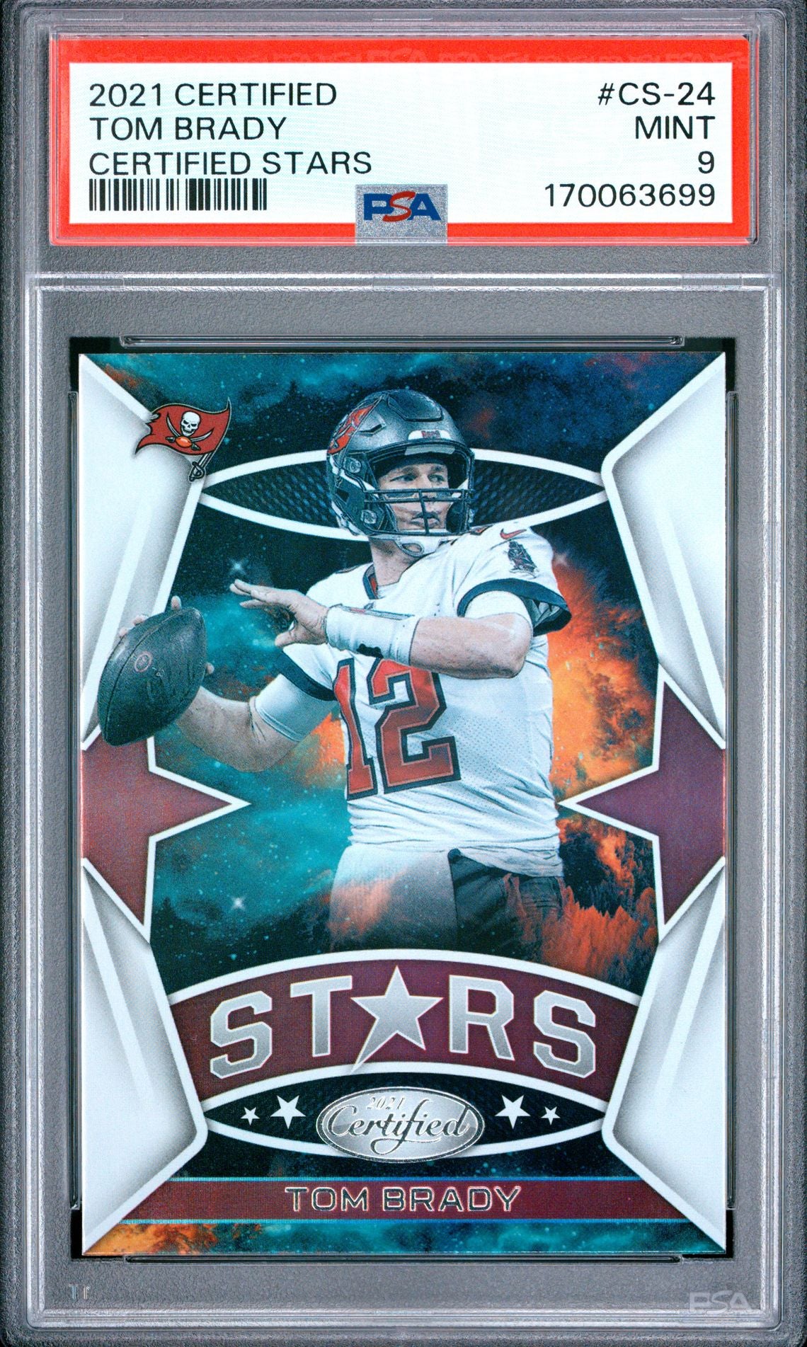 Tom Brady 2021 Certified Stars CS-24 PSA 9 cert 170063699