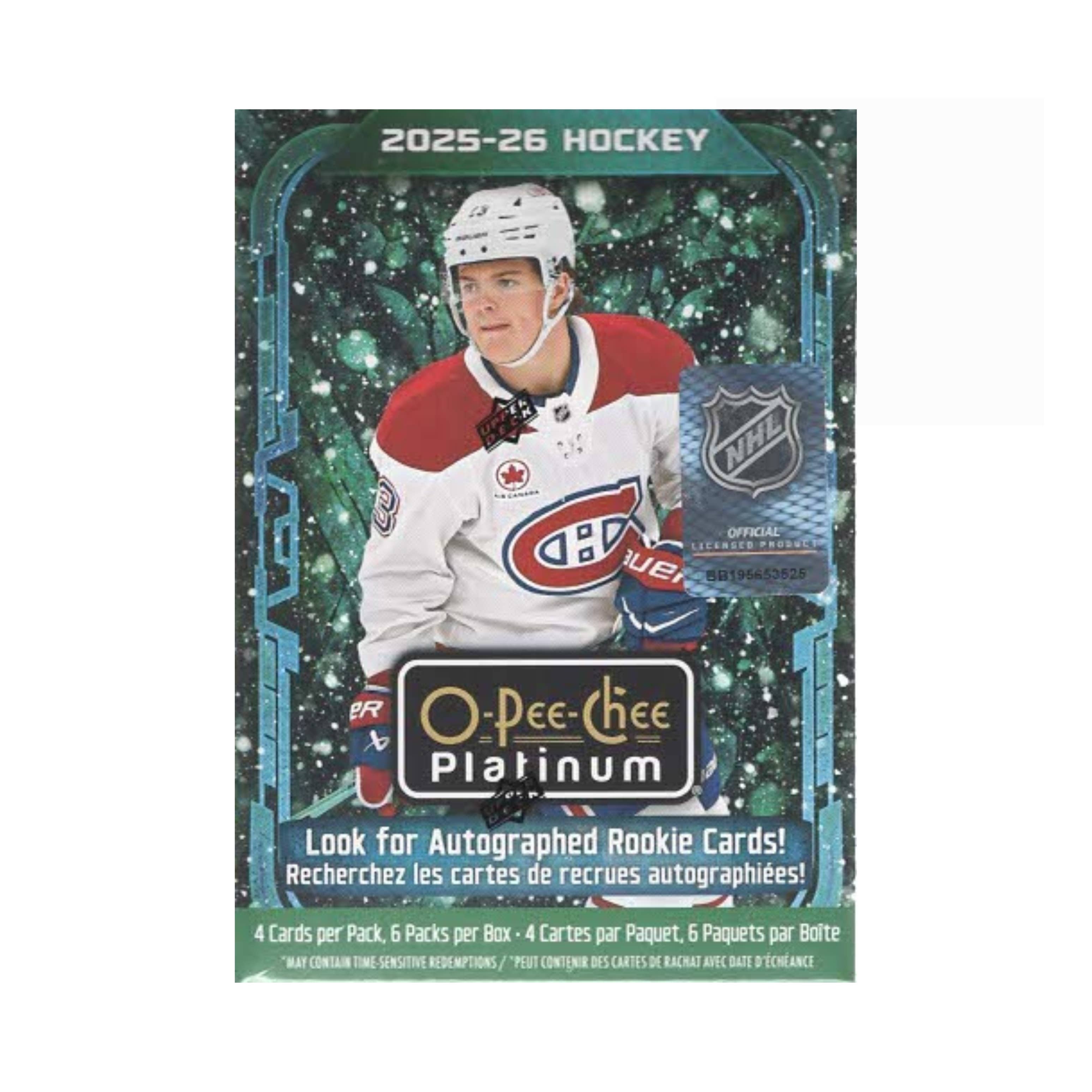 2025-26 UD O-Pee-Chee Platinum NHL Hockey 24ct. Blaster