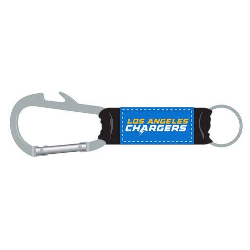 NFL Los Angeles Chargers Bottle Opener Carabiner Keychain