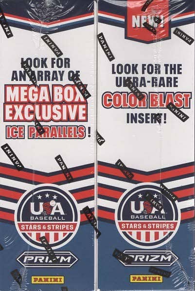 2026 Panini USA Stars & Stripes Prizm Baseball 40ct. Mega Box