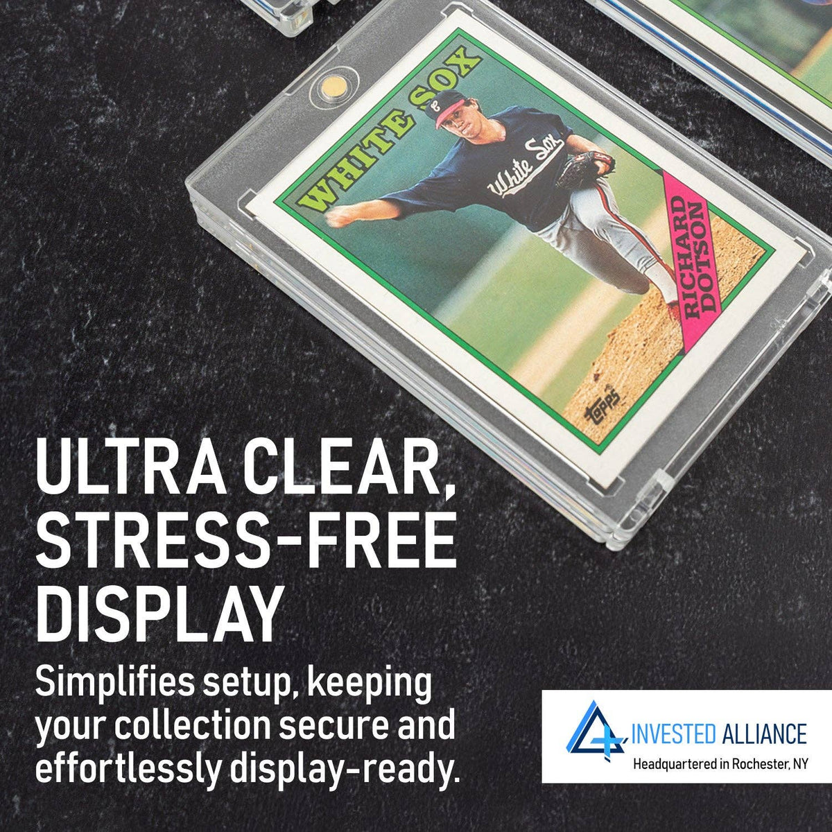 Invested Alliance Premium Magnetic Card Holders – 360pt, 25 Pack