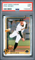 Paul Skenes 2025 Topps Chrome 300 PSA 9 cert 170063691