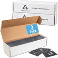 Invested Alliance Cardboard Trading Card Storage Boxes – 3 Pack