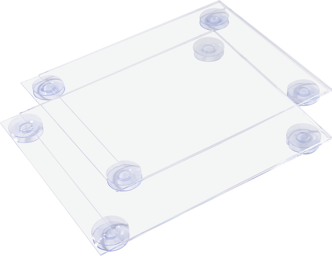 8 ½" X 11" Window Sign Holder With Suction Cups