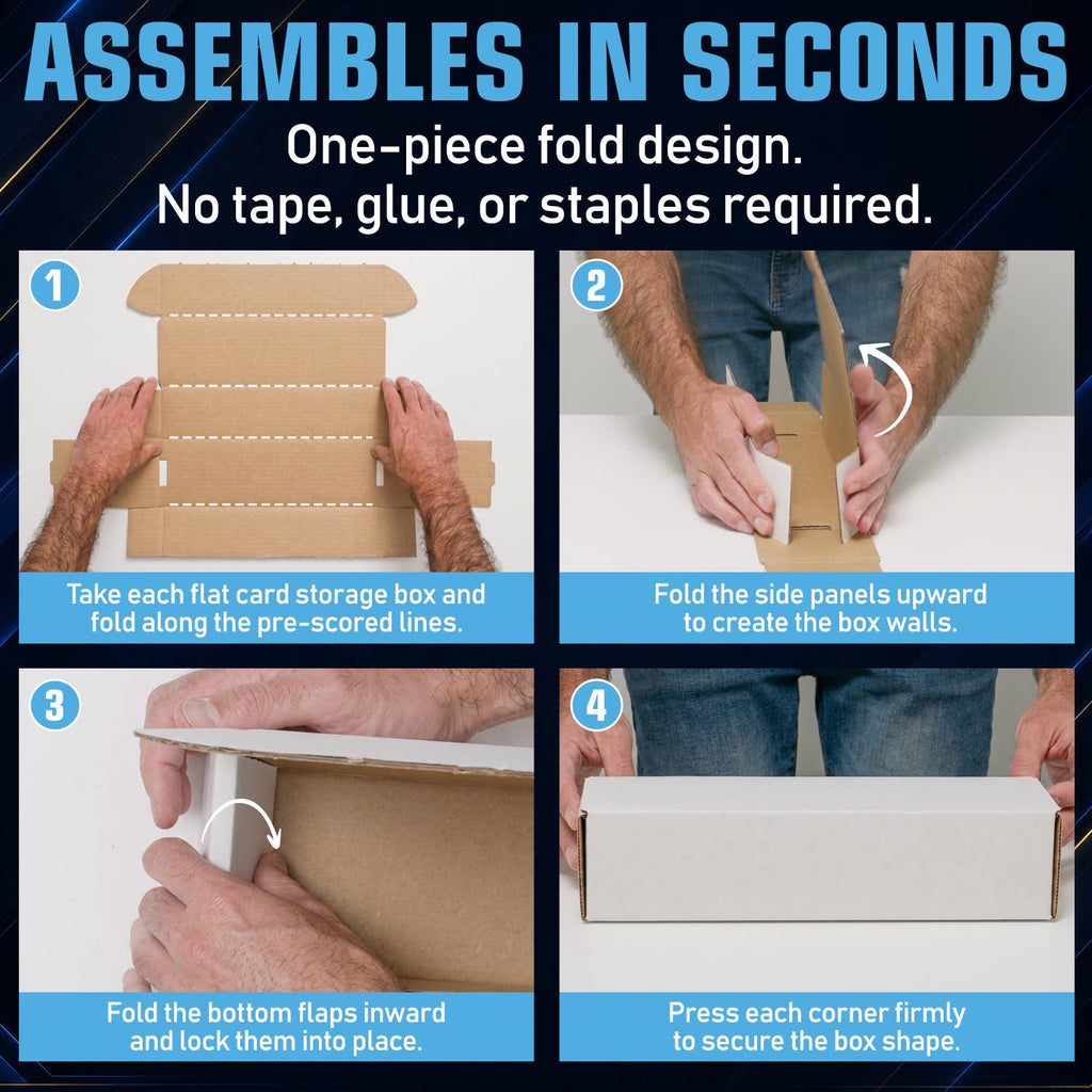 Premium Cardboard Storage Boxes - 20 Pack