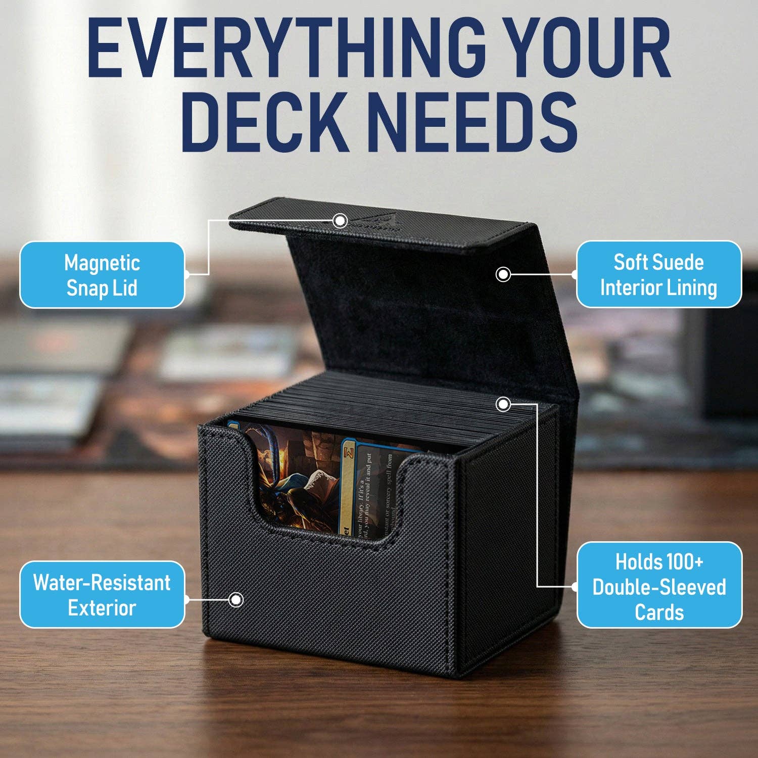 Black MTG Deck Box
