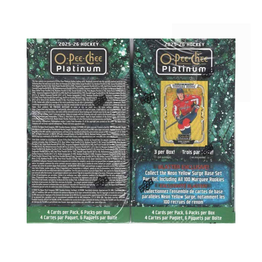 2025-26 UD O-Pee-Chee Platinum NHL Hockey 24ct. Blaster