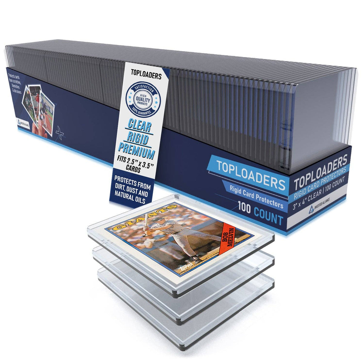 Invested Alliance Premium Top Loaders – 100pt, 100 Count