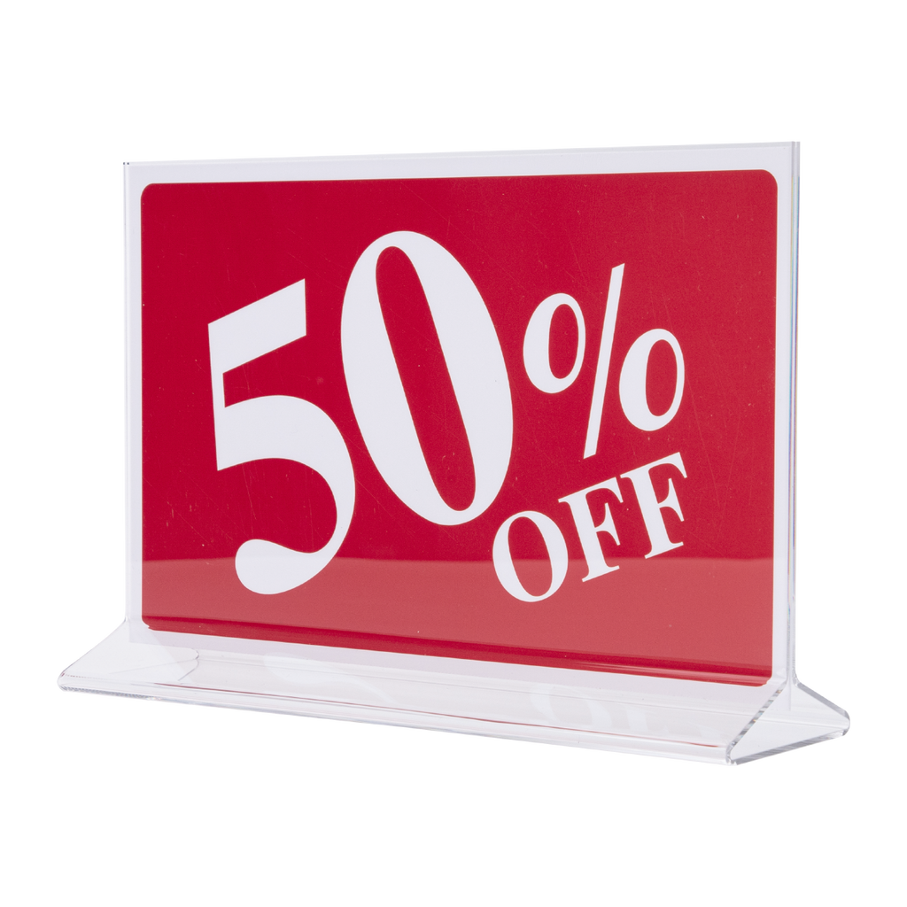 11" X 7" Double-Sided Acrylic Sign Holder