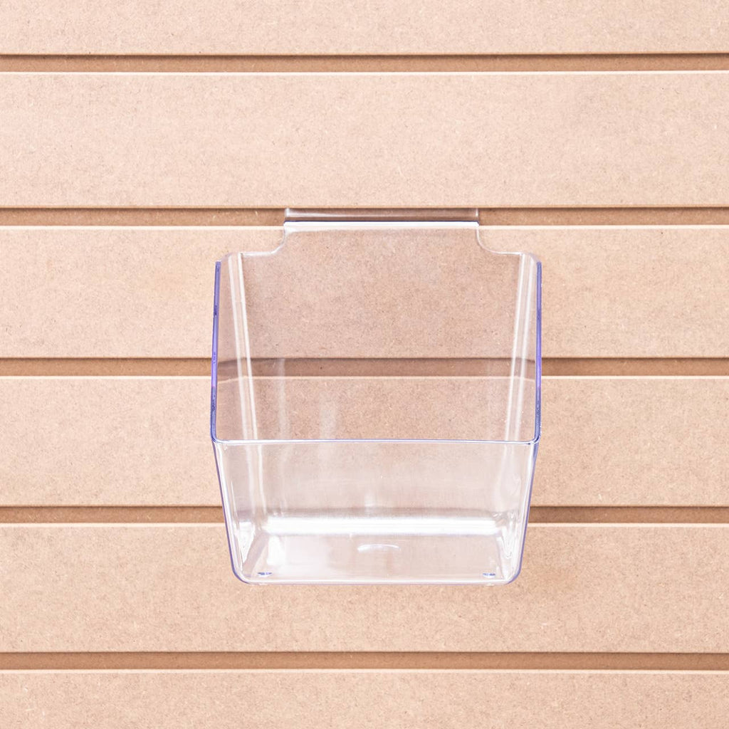 6" X 5 ½" X 7 ½" Clear Plastic Dump Bin