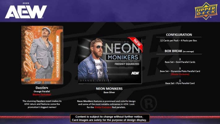 2025 Upper Deck AEW Wrestling 48ct. Blaster Box