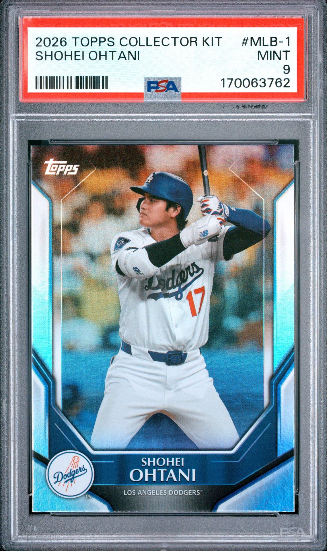 Ohtani Topps Collector Kit MLB-1 PSA 9 cert 170063762
