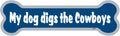 NFL Dallas Cowboys Dog Bone Magnet