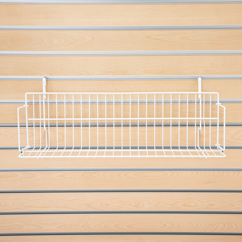 24" x  6" x  6.5" Media Grid Shelf for Slatwall & Wire Grid
