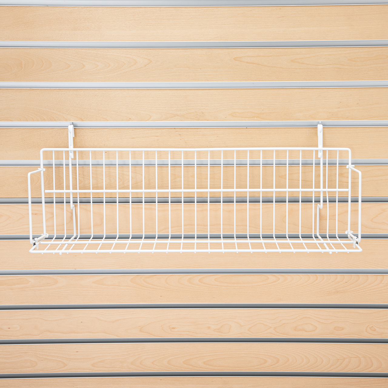 24" x  6" x  6.5" Media Grid Shelf for Slatwall & Wire Grid