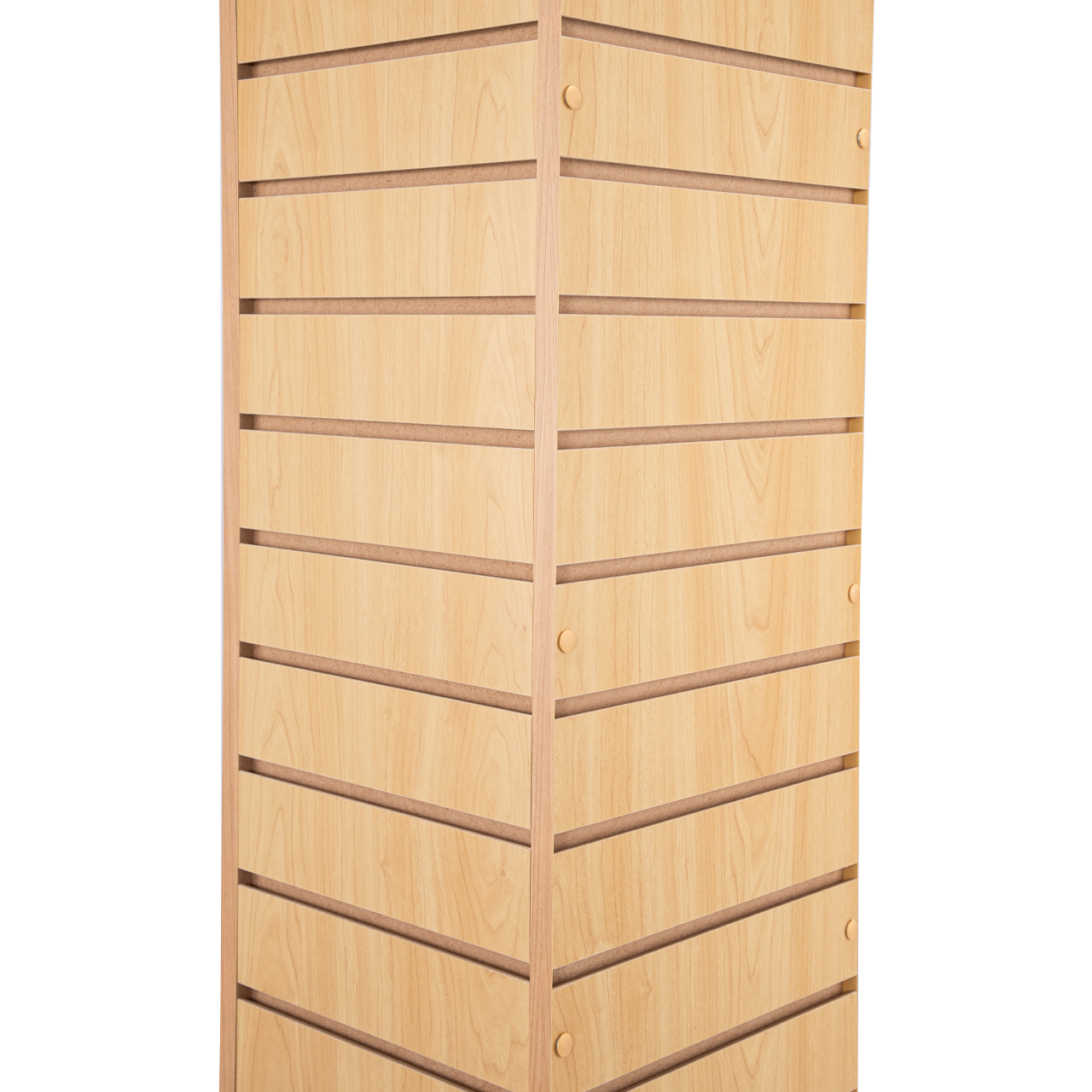 Maple Rotating Slatwall Tower - 12"L x 12"W x 54"H
