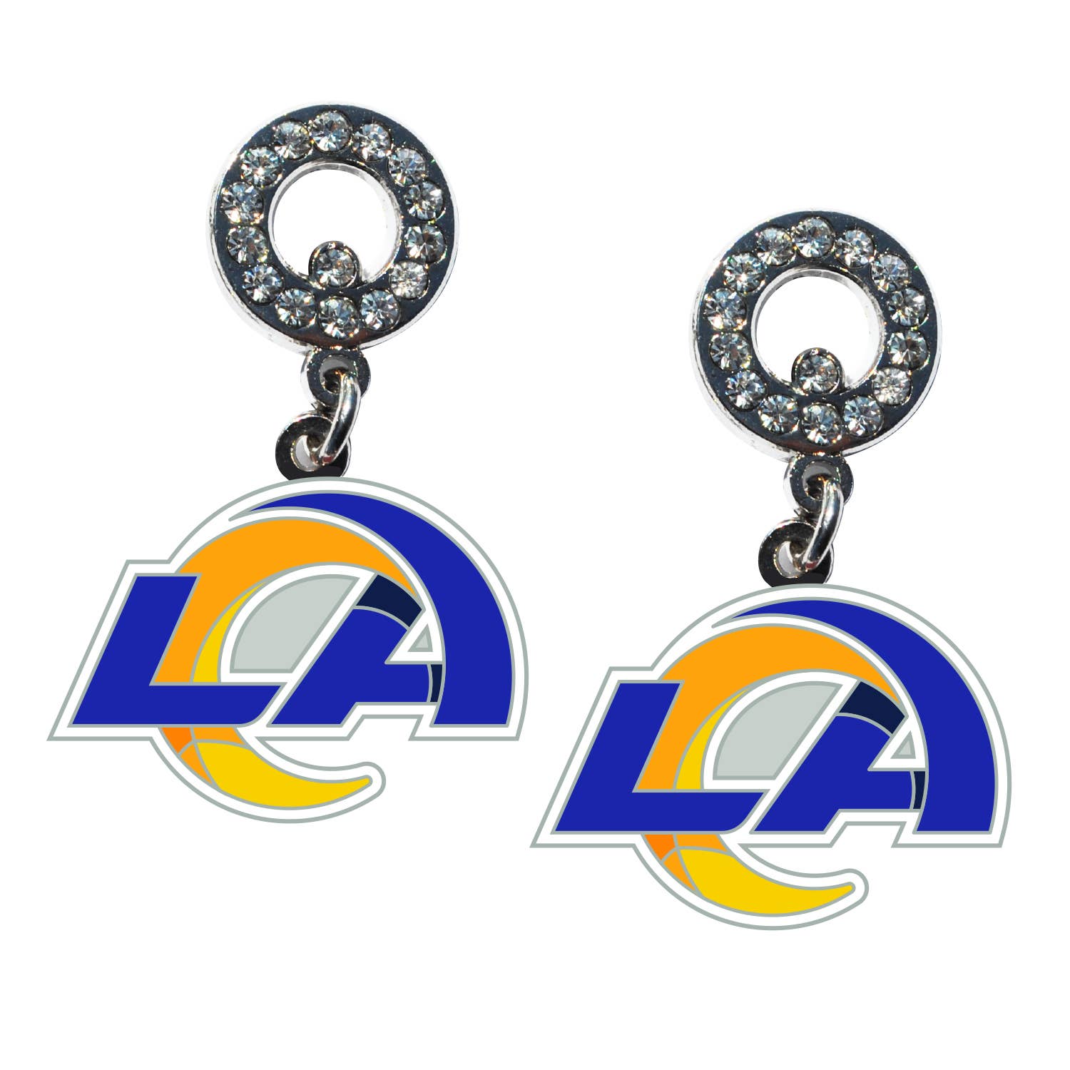 NFL Los Angeles Rams Rhinestone Earrings