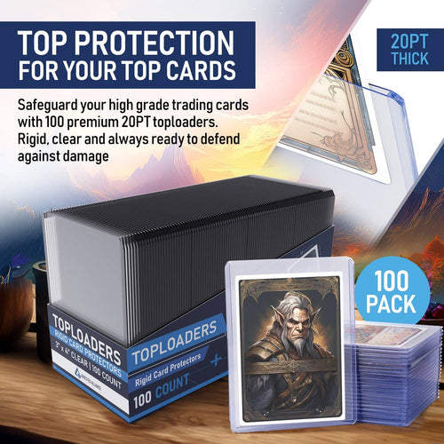 100 Pack Premium Top Loaders