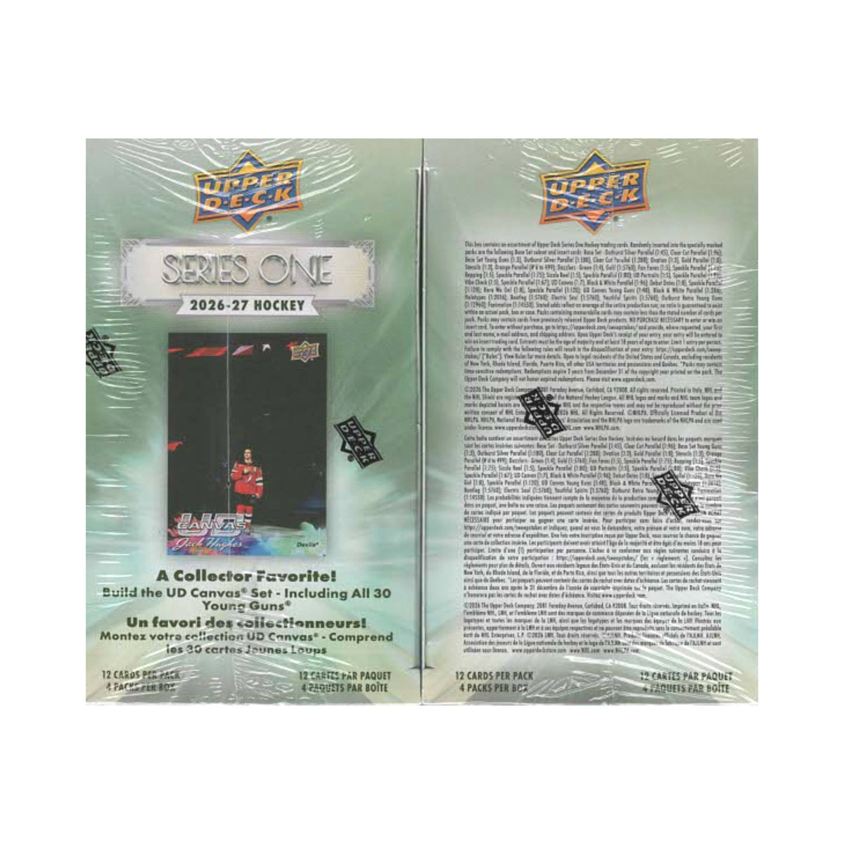 2026-27 Upper Deck Series 1 NHL Hockey Blaster Box (48 Cards)