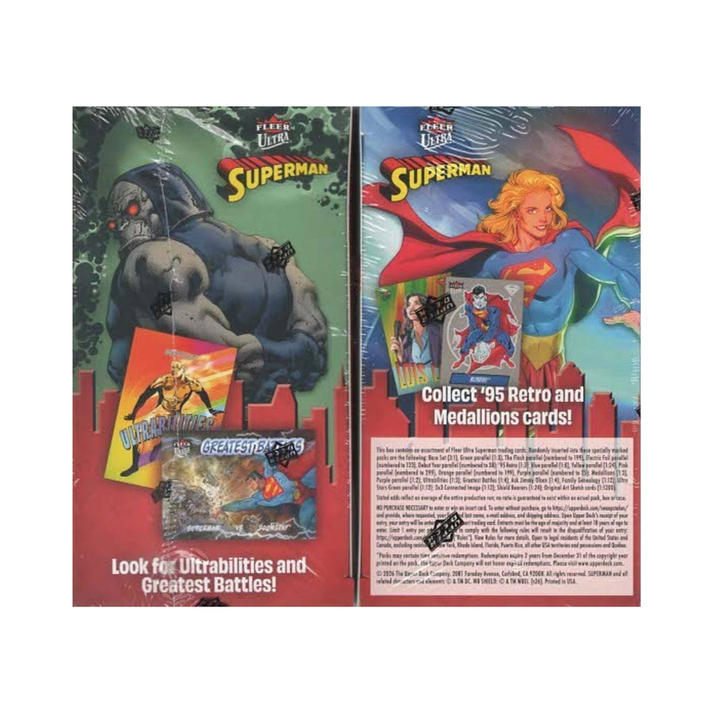 2026 Upper Deck Fleer Ultra Superman 18ct. Blaster Box