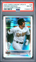 Freddie Freeman All-Star Game Chrome 28 PSA 8 cert 170063718