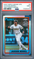 Jackson Merrill 1990 Topps Chrome 5 PSA 9 cert 170063813