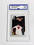 1998 UD International Michael Jordan #107 MJ Stickers Who Said That? CCG 10 GEM MINT - Cert 051037015