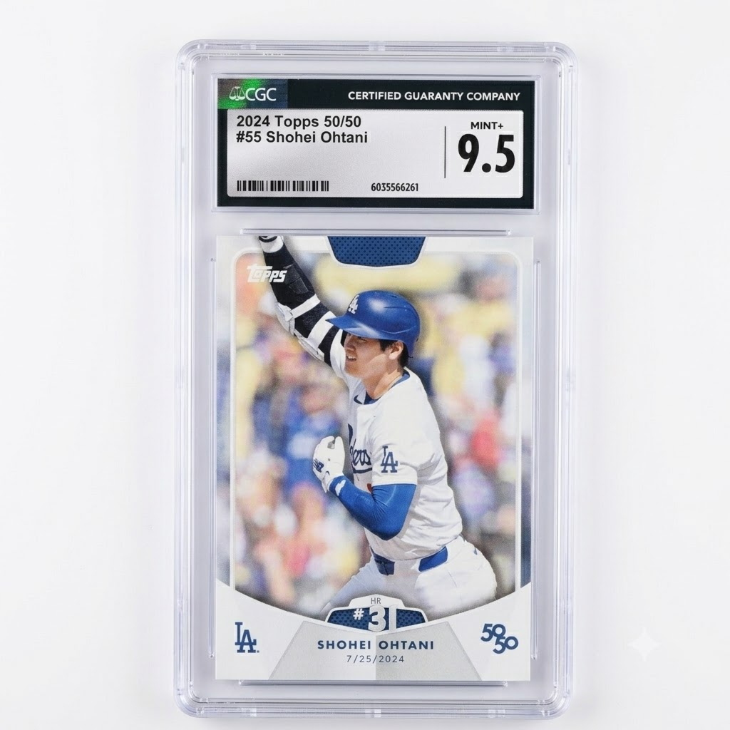 2024 Topps 50/50 Shohei Ohtani #55 HR #31 CGC 9.5 MINT+ - Cert 6035566261