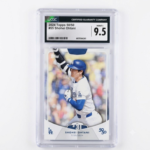 2024 Topps 50/50 Shohei Ohtani #55 HR #31 CGC 9.5 MINT+ - Cert 6035566261