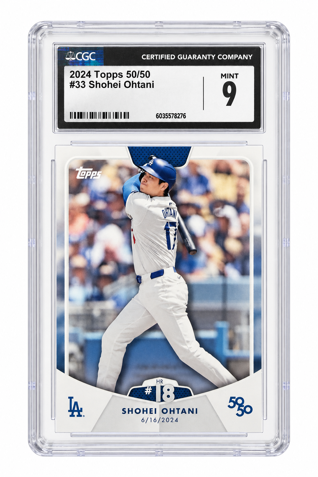 Shohei Ohtani 2024 Topps 50/50 #33 CGC MINT 9 cert 6035578276