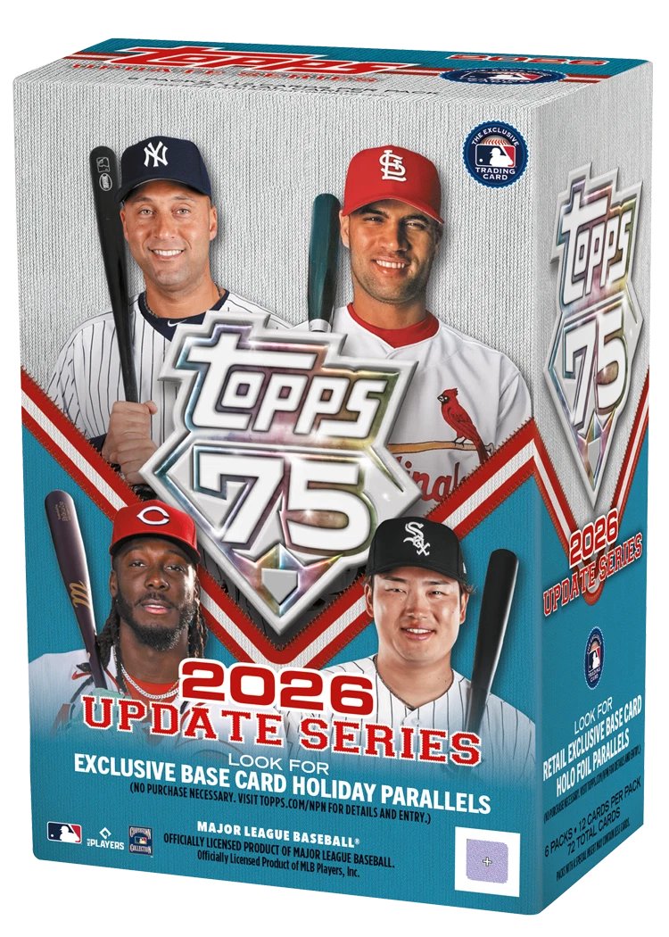 2026 Topps Update Series Baseball retail Value Box with holiday parallels