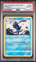 2022 Pokémon Greninja Illustration Contest 2022 SWSH305 PSA 8 NM-MT, certificate 82964137
