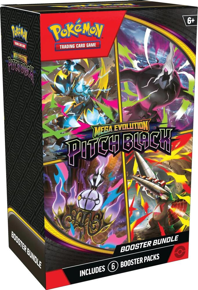Pokémon TCG Mega Evolution Pitch Black Booster Bundle – 6 Booster Packs