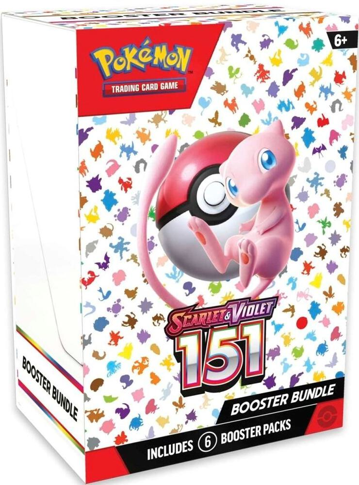 Pokémon TCG Scarlet & Violet 151 Booster Bundle featuring Mew - 6 Booster Packs