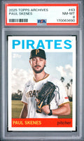 Paul Skenes Topps Archives 43 PSA 8 cert 170063690